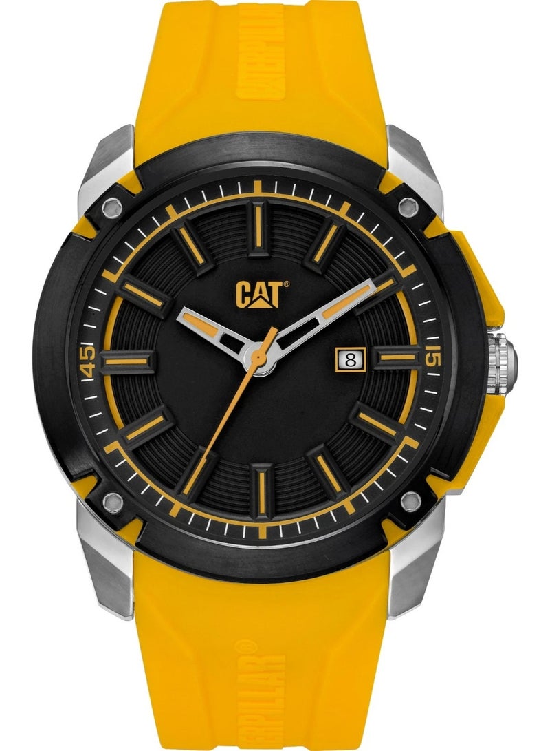 CAT AH.161.27.127 Elite Black/Yellow Men Watch - Image 1